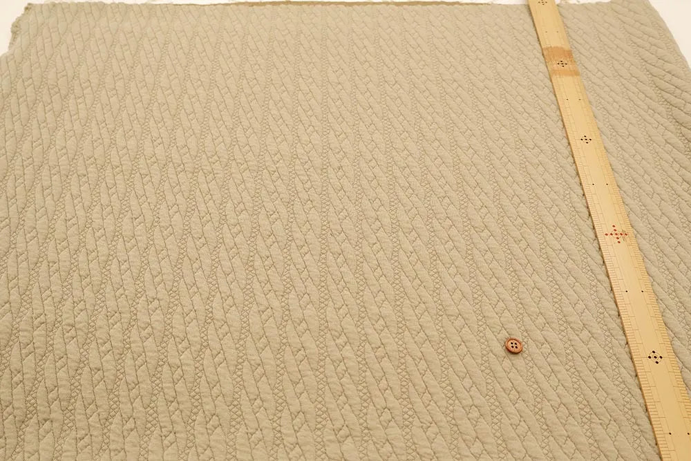 Textured Jacquard Knit Fabric - Stripe - nomura tailor