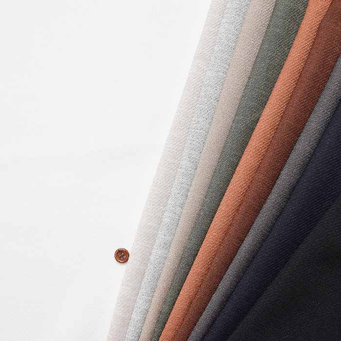 Linen -like French Twill fabric solid - nomura tailor