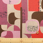 Polyester Crepe Kint Printed Fabric - Geometric Pattern - nomura tailor