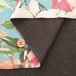 Polyester Crepe Kint Printed Fabric - Elegant Flower - nomura tailor