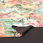 Polyester Crepe Kint Printed Fabric - Elegant Flower - nomura tailor