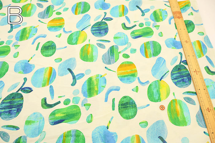 Mercerized Cotton Jersey Knit Printed Fabric - Paint - nomura tailor