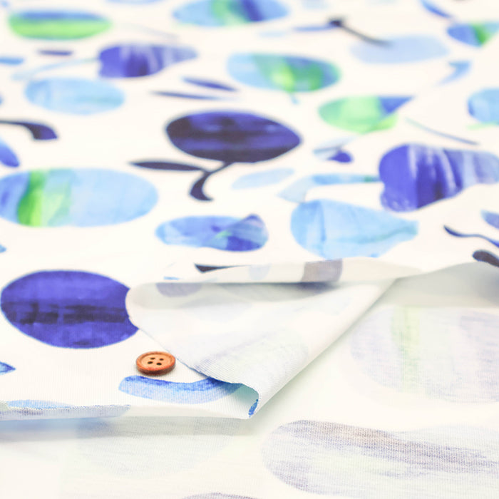 Mercerized Cotton Jersey Knit Printed Fabric - Paint - nomura tailor