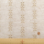 Polyester Chambray Twill Lace Fabric - Stripe Flower - nomura tailor