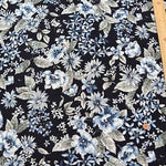 Silket UV-cut processed Cotton 40 high-twisted milling knit printed fabric Flower - nomura tailor