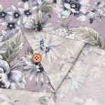 Silket UV-cut processed Cotton 40 high-twisted milling knit printed fabric Flower - nomura tailor