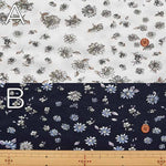 UV-cut 100/2 cotton jersey knit printed fabric Flower - nomura tailor