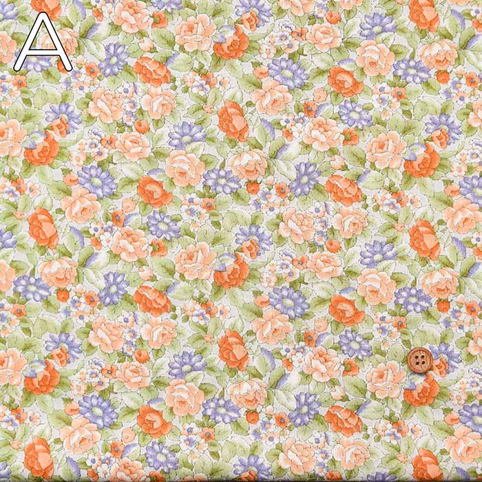 Silket UV-cut processed Cotton 80/2 milled knit printed fabric Flower - nomura tailor