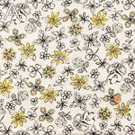 Silket UV-cut cotton 80/2 milled knit printed fabric Flower - nomura tailor