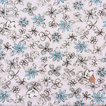 Silket UV-cut cotton 80/2 milled knit printed fabric Flower - nomura tailor