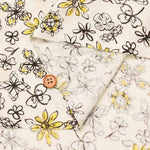 Silket UV-cut cotton 80/2 milled knit printed fabric Flower - nomura tailor