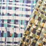 Linen Look Rib Knit Print Fabric - Mosaic - nomura tailor