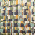 Linen Look Rib Knit Print Fabric - Mosaic - nomura tailor