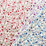 Silket UV-treated Cotton High-twist Ribbed Knit Print Fabric - Small Floral - nomura tailor