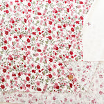 Silket UV-treated Cotton High-twist Ribbed Knit Print Fabric - Small Floral - nomura tailor