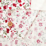 Silket UV-treated Cotton High-twist Ribbed Knit Print Fabric - Small Floral - nomura tailor