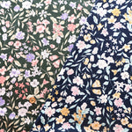 UV-treated, Mercerized Cotton 80/2 Combed Rib Knit Printed Fabric - Flower - nomura tailor