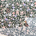 UV-treated, Mercerized Cotton 80/2 Combed Rib Knit Printed Fabric - Flower - nomura tailor