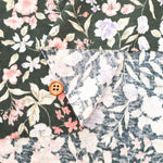 UV-treated, Mercerized Cotton 80/2 Combed Rib Knit Printed Fabric - Flower - nomura tailor