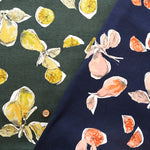 UV-treated, Mercerized Cotton 80/2 Combed Rib Knit Printed Fabric - Flower - nomura tailor