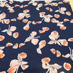 UV-treated, Mercerized Cotton 80/2 Combed Rib Knit Printed Fabric - Flower - nomura tailor
