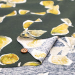 UV-treated, Mercerized Cotton 80/2 Combed Rib Knit Printed Fabric - Flower - nomura tailor
