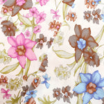 UV-treated, Mercerized Cotton 80/2 Combed Rib Knit Printed Fabric - Flower - nomura tailor