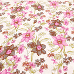 UV-treated, Mercerized Cotton 80/2 Combed Rib Knit Printed Fabric - Flower - nomura tailor