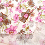 UV-treated, Mercerized Cotton 80/2 Combed Rib Knit Printed Fabric - Flower - nomura tailor
