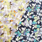 UV-treated, Bio-finished Cotton 60/2 Jersey Printed Fabric - Flower - nomura tailor