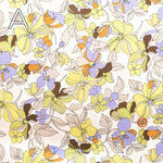 UV-treated, Bio-finished Cotton 60/2 Jersey Printed Fabric - Flower - nomura tailor