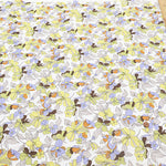 UV-treated, Bio-finished Cotton 60/2 Jersey Printed Fabric - Flower - nomura tailor