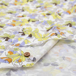 UV-treated, Bio-finished Cotton 60/2 Jersey Printed Fabric - Flower - nomura tailor