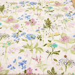 UV-treated, Bio-finished Cotton 60/2 Jersey Printed Fabric - Flower - nomura tailor