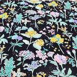 UV-treated, Bio-finished Cotton 60/2 Jersey Printed Fabric - Flower - nomura tailor