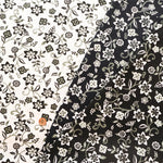 UV-treated, Mercerized Cotton 40/2 Rib Knit Printed Fabric - Flower - nomura tailor