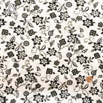 UV-treated, Mercerized Cotton 40/2 Rib Knit Printed Fabric - Flower - nomura tailor