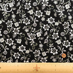 UV-treated, Mercerized Cotton 40/2 Rib Knit Printed Fabric - Flower - nomura tailor