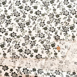 UV-treated, Mercerized Cotton 40/2 Rib Knit Printed Fabric - Flower - nomura tailor