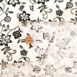 UV-treated, Mercerized Cotton 40/2 Rib Knit Printed Fabric - Flower - nomura tailor