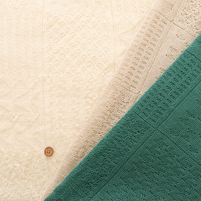 Yonezawa Ori Cotton Lacey Jacquard Fabric - nomura tailor