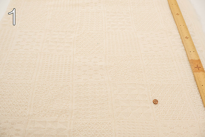 Yonezawa Ori Cotton Lacey Jacquard Fabric - nomura tailor