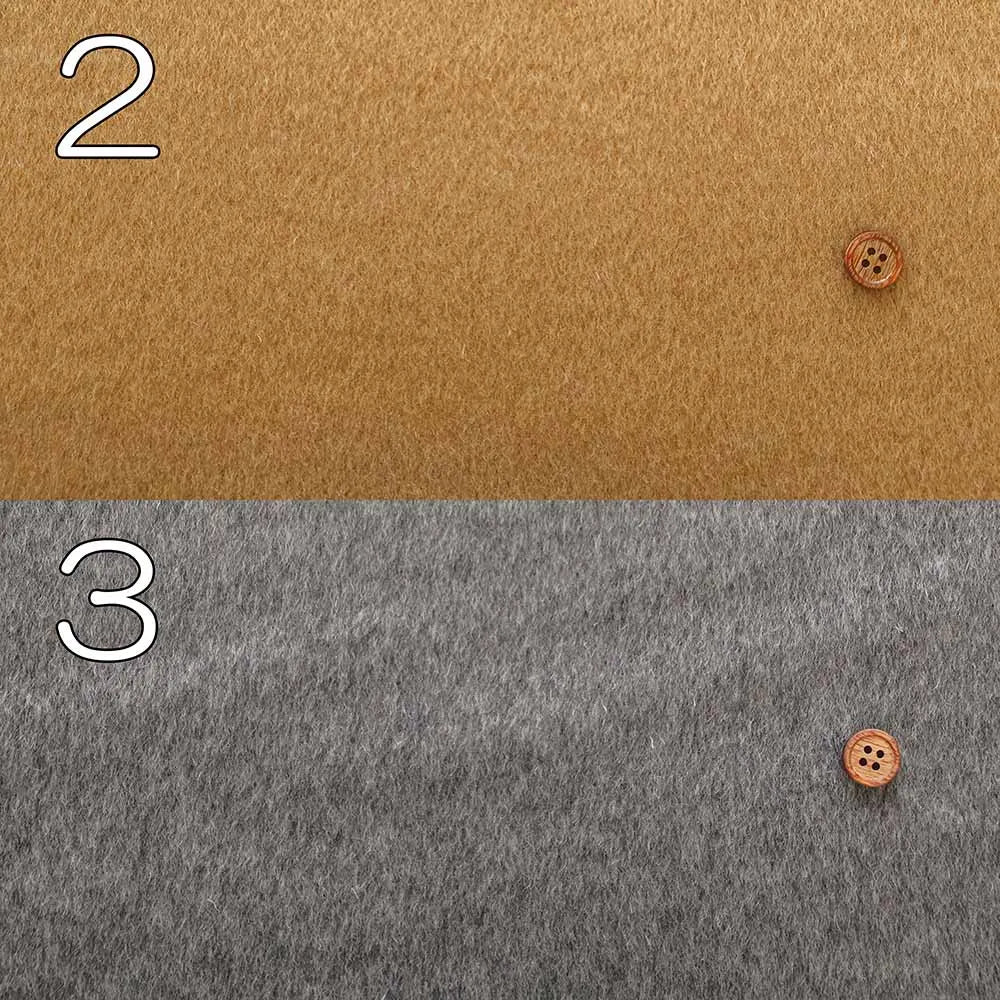 Wool Frieze Beaver Fabric - Plain - nomura tailor