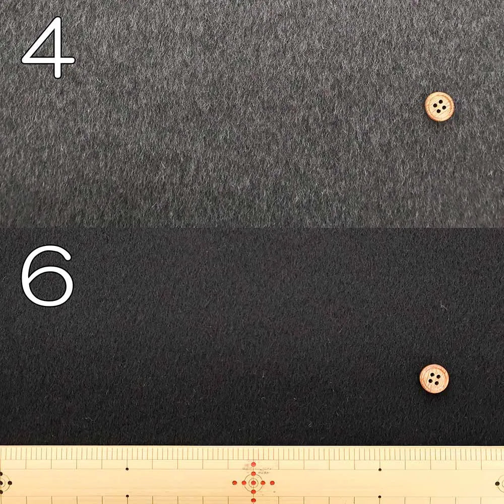 Wool Frieze Beaver Fabric - Plain - nomura tailor
