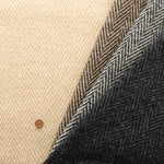 Silk Blend Herringbone Tweed Fabric - nomura tailor