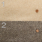 Silk Blend Herringbone Tweed Fabric - nomura tailor