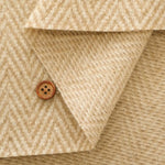 Silk Blend Herringbone Tweed Fabric - nomura tailor