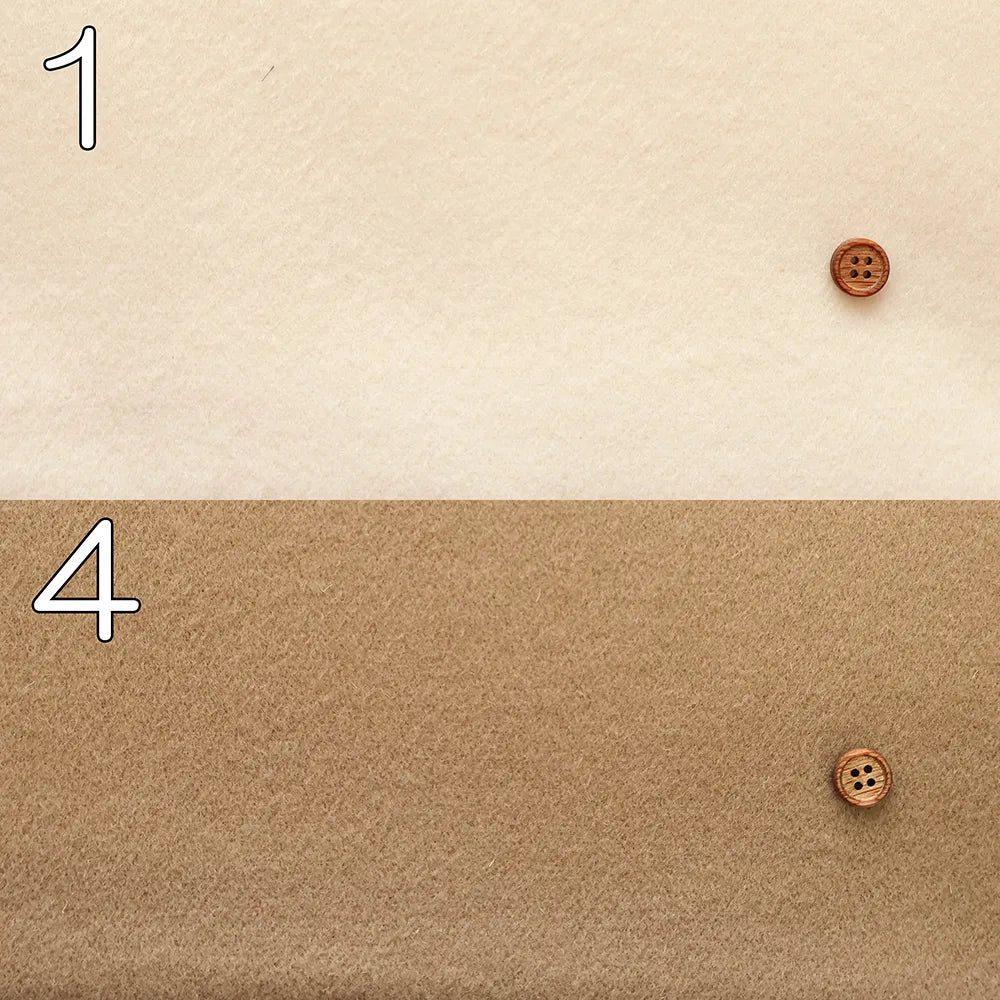 Super 120 Charme Giron Lambswool Beaver Fabric - Plain - nomura tailor