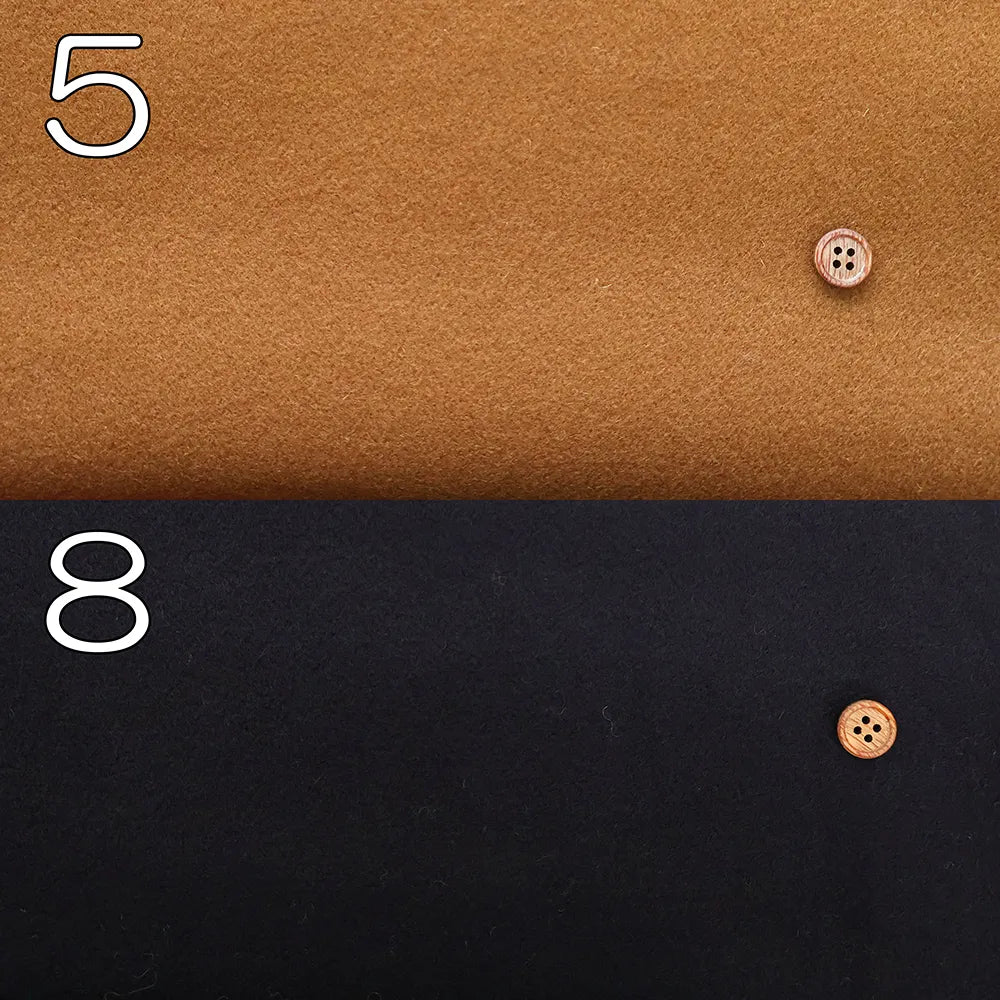 Super 120 Charme Giron Lambswool Beaver Fabric - Plain - nomura tailor