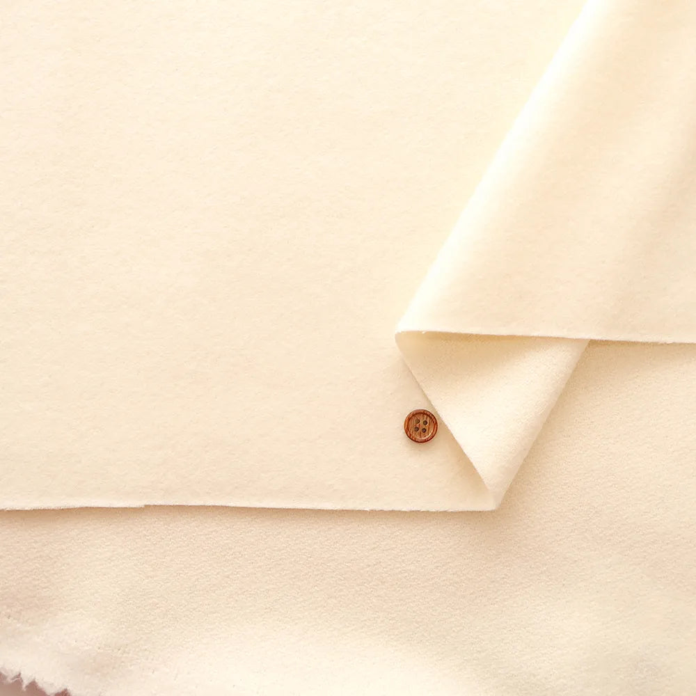 Super 120 Charme Giron Lambswool Beaver Fabric - Plain - nomura tailor